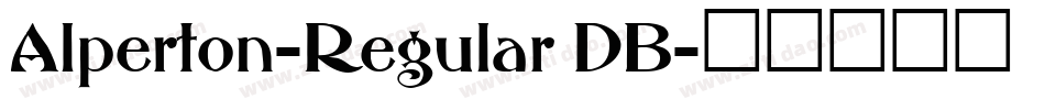 Alperton-Regular DB字体转换